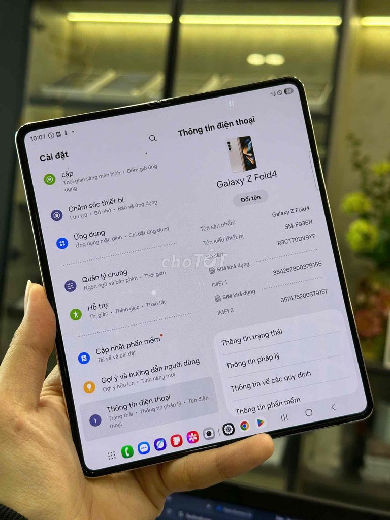 Samsung Galaxy ZFold4 12/512GB Gold Like New 99%. Mua bán Điện thoại tại Quận 8 Tp Hồ Chí Minh được đăng bởi CA REM BÁN TÁO hình 1