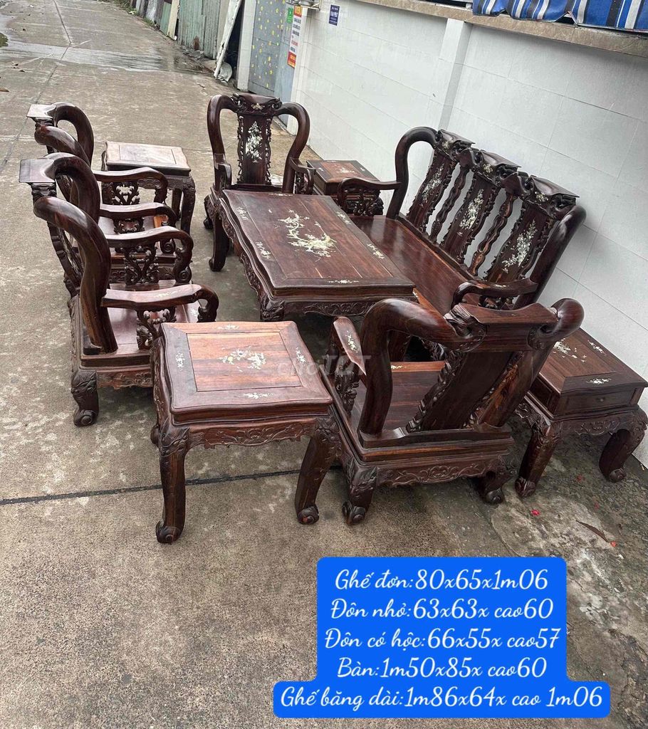 Bộ bàn ghế phòng khách Gỗ Nâu. Mua bán Bàn ghế tại Quận 12 Tp Hồ Chí Minh được đăng bởi Nguyenlephung hình 1
