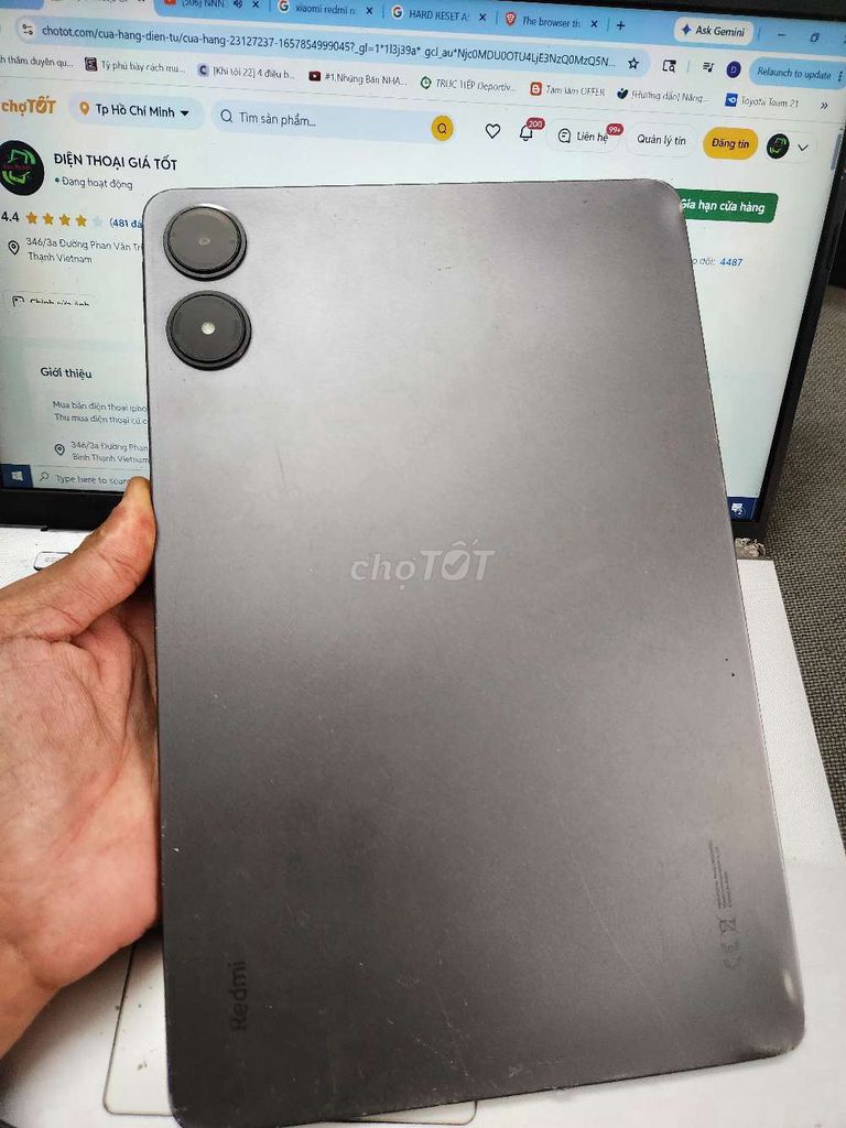 XIAOMI RED PRO 8GB.128GB PIN 10000 SNAP 7S GEN 2. Mua bán Máy tính bảng tại Quận Bình Thạnh Tp Hồ Chí Minh được đăng bởi Dân Mobile hình 1
