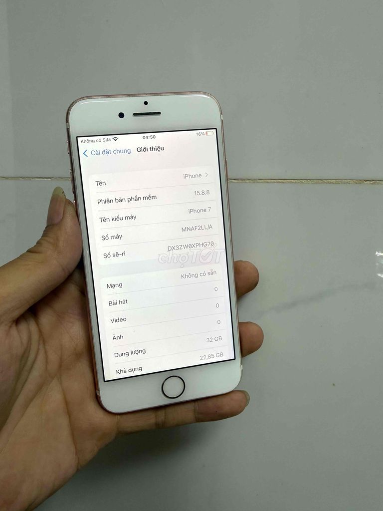 Apple iPhone 7 32GB Vàng. Mua bán Điện thoại tại Thành phố Tân An Long An được đăng bởi lê văn thái hình 1