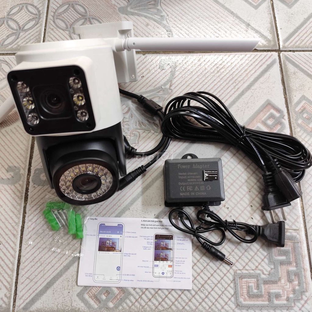 Camera giám sát Wifi 2 mắt thẻ 8GB. Mua bán Máy ảnh, Máy quay tại Quận 3 Tp Hồ Chí Minh được đăng bởi Bán hàng lạ hình 1