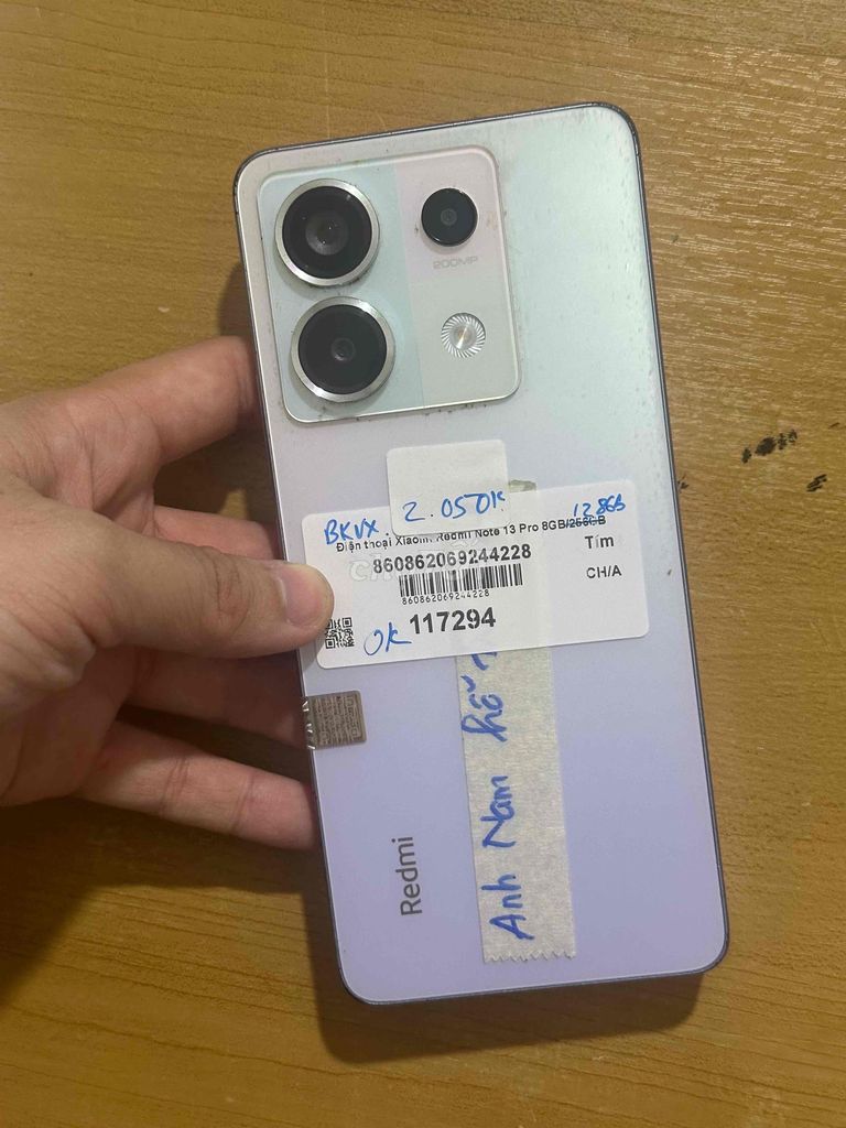 Redmi Note 13 Pro 5G 128GB Tím. Mua bán Điện thoại tại Thành phố Thủ Đức Tp Hồ Chí Minh được đăng bởi Hiếu hình 1