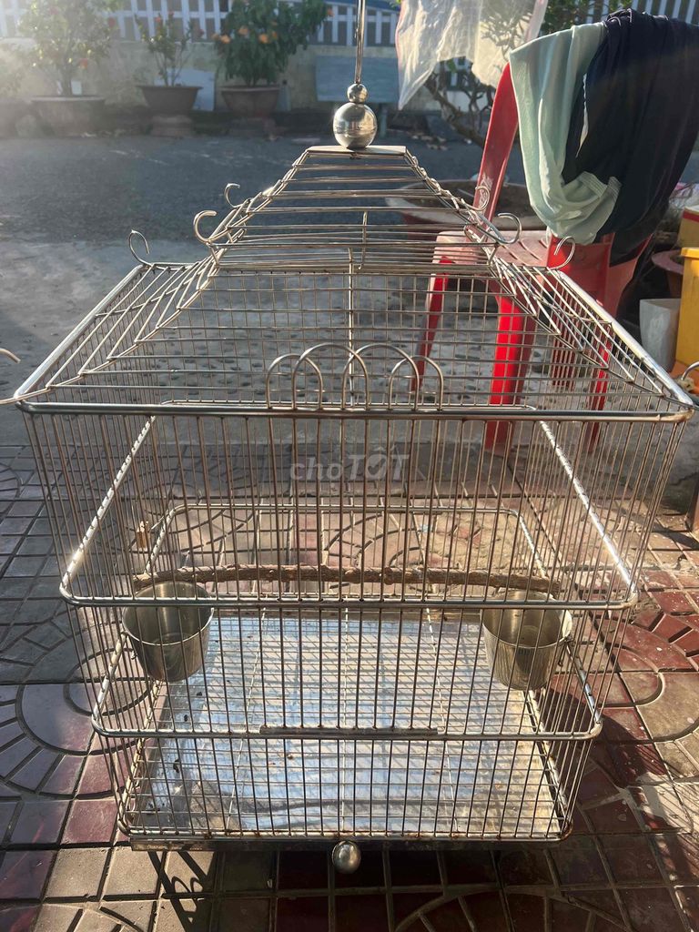 Lồng chim Inox Bạc. Mua bán Phụ kiện, Thức ăn, Dịch vụ tại Thành phố Sóc Trăng Sóc Trăng được đăng bởi Trí hình 1