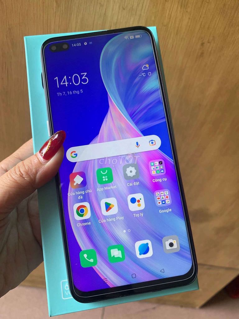Oppo Reno4 Z 256GB Trắng Đã thay vỏ. Mua bán Điện thoại tại Thành phố Bà Rịa Bà Rịa - Vũng Tàu được đăng bởi Lê Sang hình 1