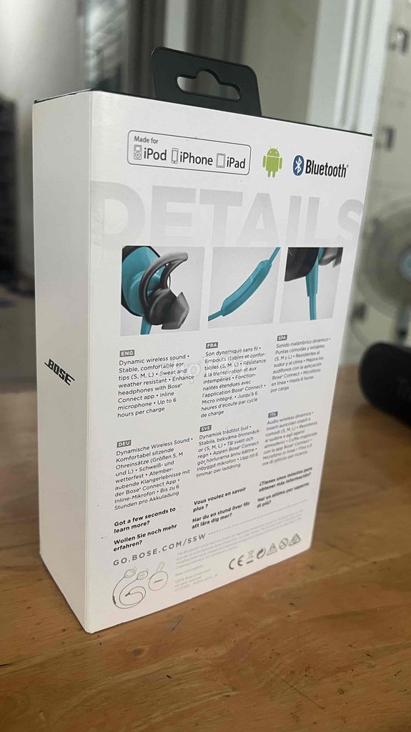Tai nghe Bose SoundSport Xanh ngọc. Mua bán Tivi, Âm thanh tại Quận 12 Tp Hồ Chí Minh được đăng bởi toàn hình 1