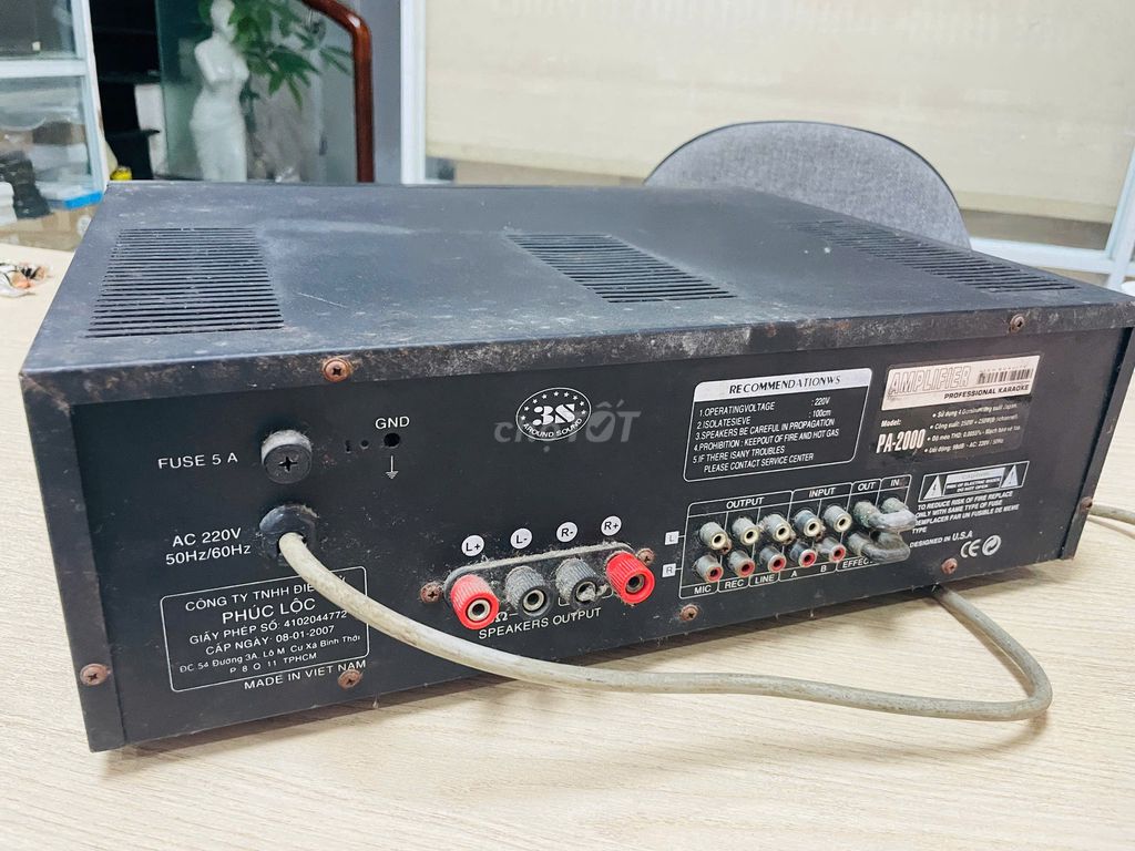 Amply Rinton PA-2000A Đen. Mua bán Tivi, Âm thanh tại Quận Thanh Khê Đà Nẵng được đăng bởi Laptop 2nd bao bền giá rẻ  hình 1