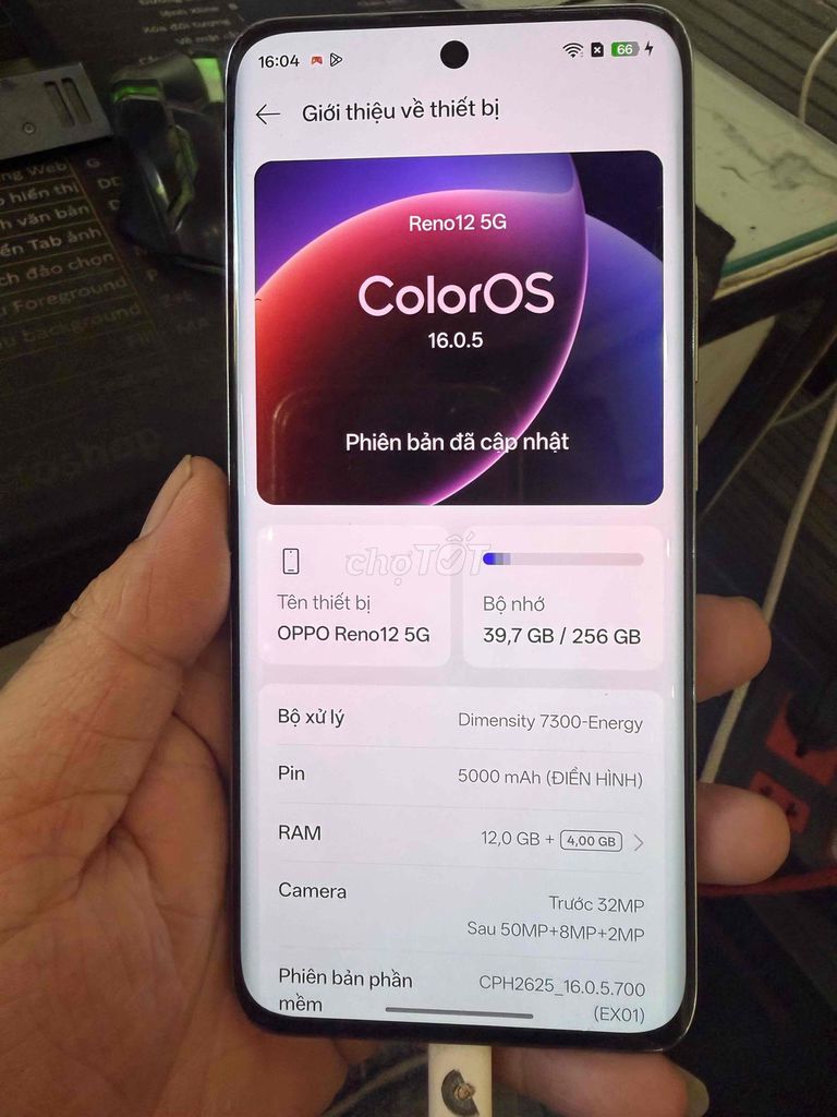 Oppo Reno 12 5G Bạc 256GB. Mua bán Điện thoại tại Quận Thanh Khê Đà Nẵng được đăng bởi siêu nhân đỏ hình 1