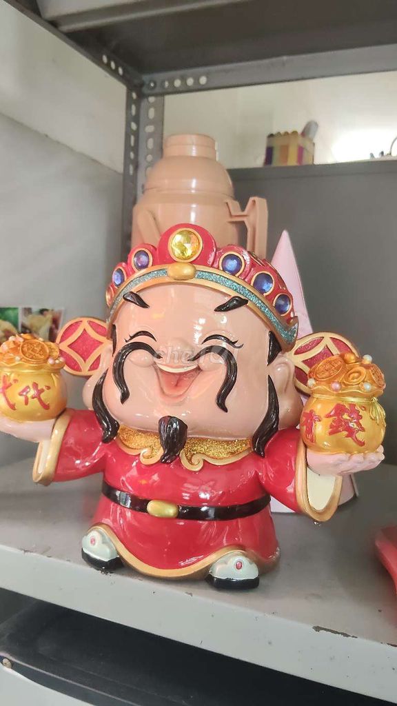 Tượng trang trí Gốm sứ Thần Tài Mèo. Mua bán Cây cảnh, đồ trang trí tại Quận Gò Vấp Tp Hồ Chí Minh được đăng bởi Bếp ăn gia đình MaMa  Soup hình 1