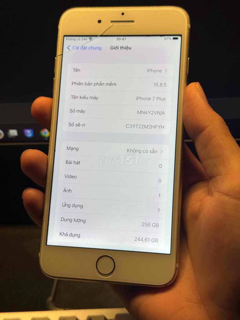 Iphone 7 Plus 256Gb. Mua bán Điện thoại tại Huyện Nhà Bè Tp Hồ Chí Minh được đăng bởi Vũ Quang Linh hình 1