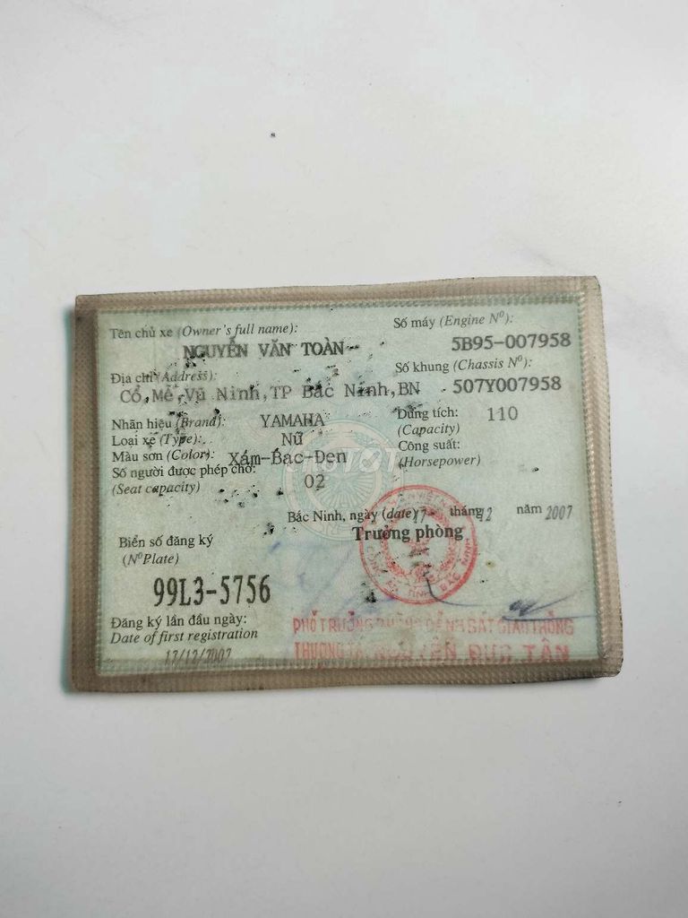 Yamaha Jupiter biển 99L3_5756. Mua bán Xe máy tại Huyện Hóc Môn Tp Hồ Chí Minh được đăng bởi Ngọc Quyên  hình 5