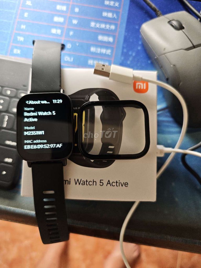 Xiaomi Redmi Watch 5 Active Đen Đã sử dụng. Mua bán Thiết bị đeo thông minh tại Quận 10 Tp Hồ Chí Minh được đăng bởi huy hình 1