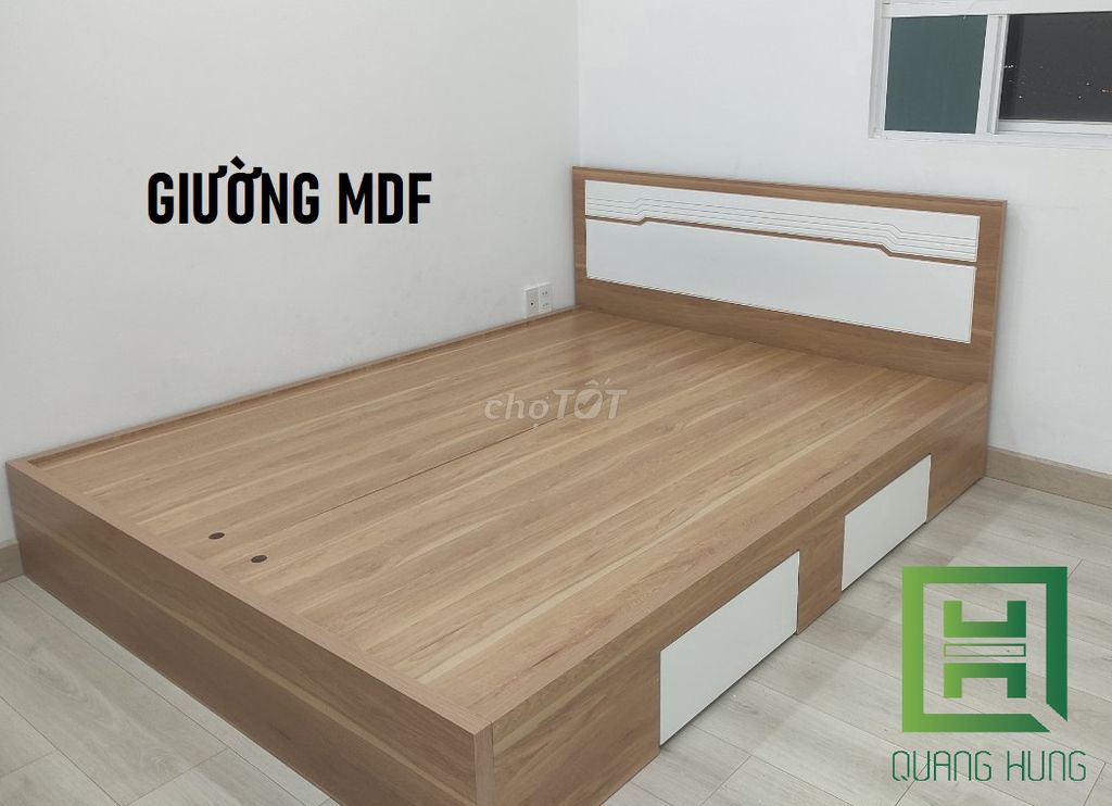 GIƯỜNG MDF-GIƯỜNG MDF=GIƯỜNG MDF=GIƯỜNG MDF$GIƯỜNG. Mua bán Giường, chăn ga gối nệm tại Quận Tân Bình Tp Hồ Chí Minh được đăng bởi NỘI THẤT NHÀ XINH hình 1