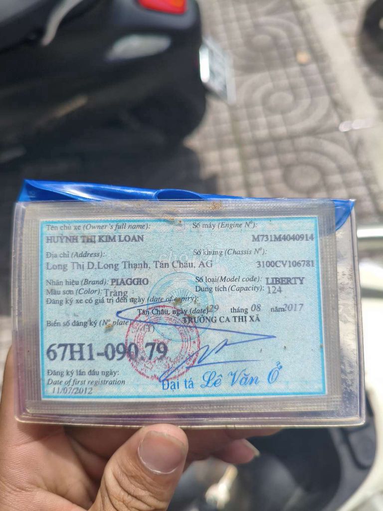 Piaggio Liberty 2017 Trắng. Mua bán Xe máy tại Quận 5 Tp Hồ Chí Minh được đăng bởi Quyền Sang hình 4