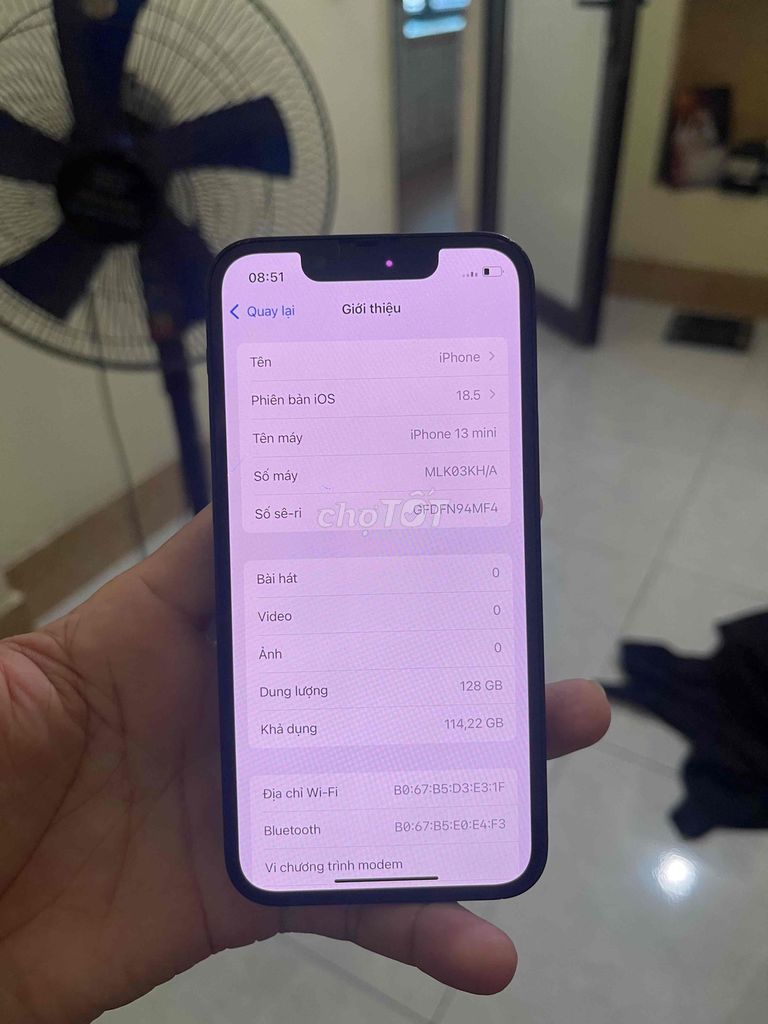 Cần Bán iphone 13mini zin full. Mua bán Điện thoại tại Quận Đống Đa Hà Nội được đăng bởi Quang hình 1