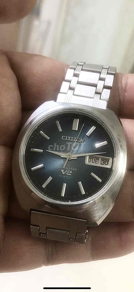 Đh tự động citizen V2 xanh dương cổ.