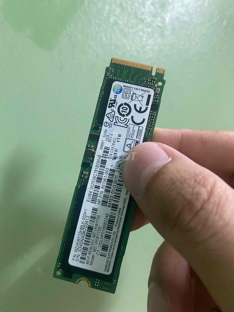 Nvme 1T Samsung SM961 hàng usa zin chất lượng