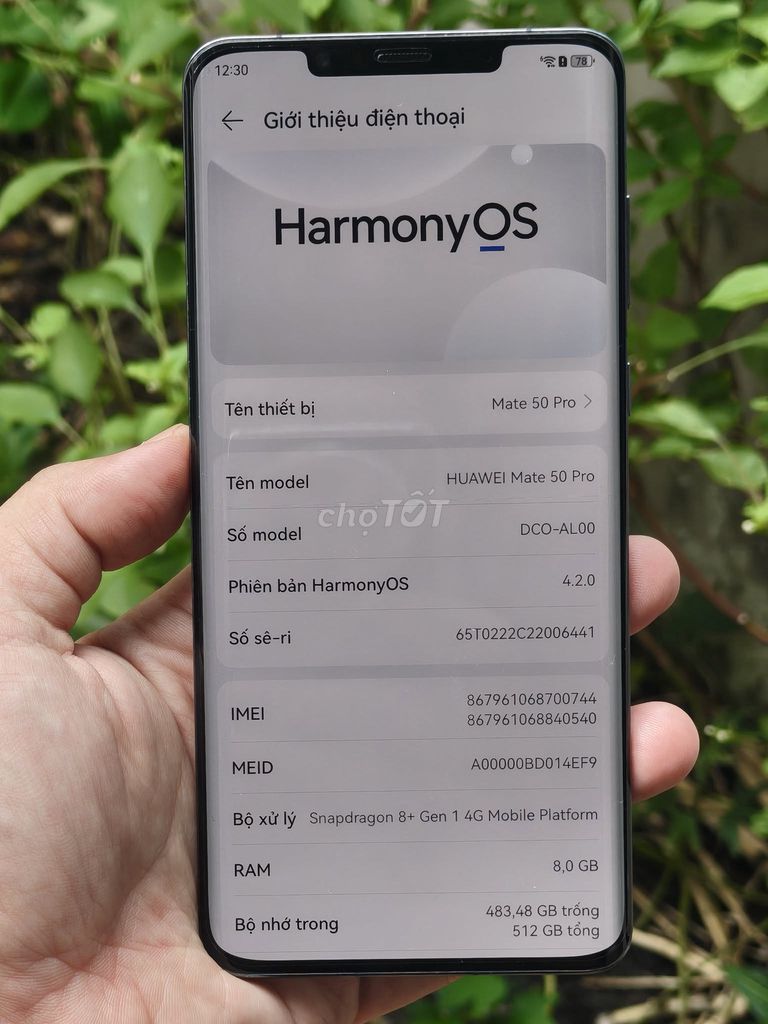 Huawei Mate 50 Pro 512GB Đen đá Snapdragon 8+ Gen 1. Mua bán Điện thoại tại Quận Tân Bình Tp Hồ Chí Minh được đăng bởi Hội Đồ Điện Tử hình 1