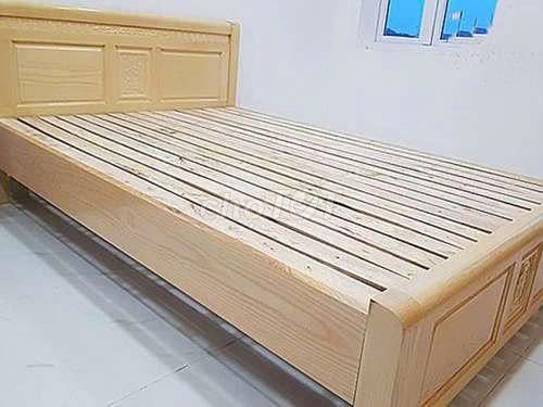 Giường ngủ Gỗ Vàng nhạt Đã sử dụng. Mua bán Giường, chăn ga gối nệm tại Quận 12 Tp Hồ Chí Minh được đăng bởi Ngahuyen Bui hình 1