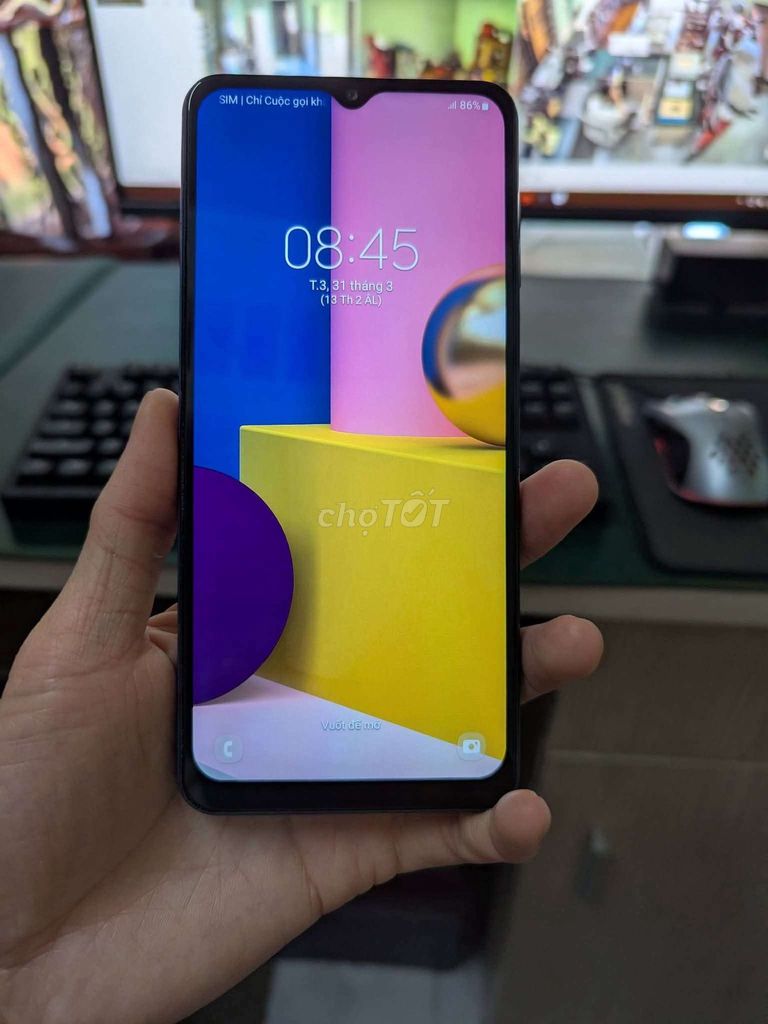 Samsung A12 Xanh 6/128. Mua bán Điện thoại tại Huyện Tây Sơn Bình Định được đăng bởi Tinh Van Thanh hình 1