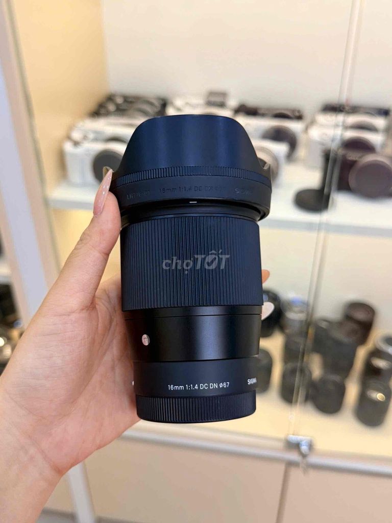 Ống kính Sigma 16mm F1.4 Sony Đen. Mua bán Máy ảnh, Máy quay tại Quận Phú Nhuận Tp Hồ Chí Minh được đăng bởi Khánh máy ảnh top 1 hình 1