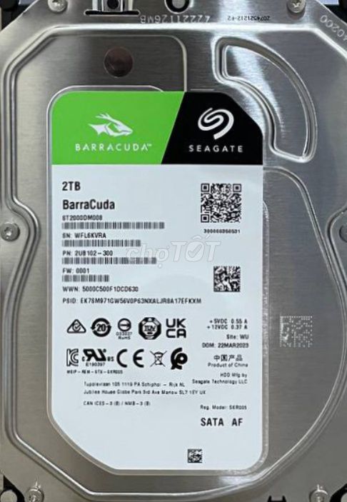 HDD Seagate Barracuda 2TB Tốt. 39956 giờ. . Mua bán Linh kiện (RAM, Card...) tại Thành phố Thủ Đức Tp Hồ Chí Minh được đăng bởi Nguyễn long hình 1