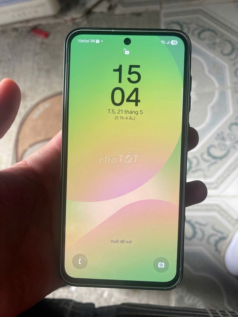 Samsung A56 xanh Đã sử dụng. Mua bán Điện thoại tại Quận Hoàng Mai Hà Nội được đăng bởi Tiệp hình 1