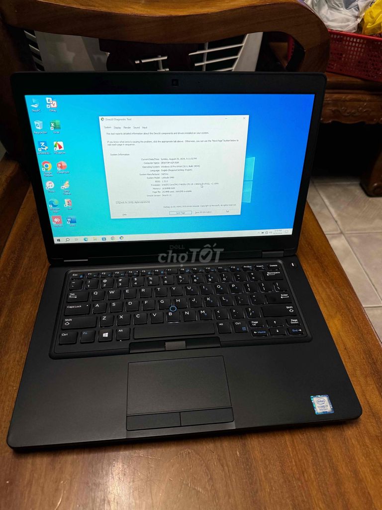 Dell lattitude 5490 I7 8650/16GB/ssd 256/Mx130 2GB