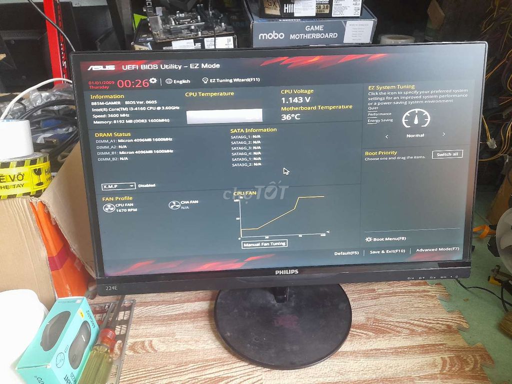 e bán màn 22in full viền hở sáng nhẹ. vga Hdmi. Mua bán Phụ kiện (Màn hình, Chuột...) tại Thành phố Cà Mau Cà Mau được đăng bởi Máy tính 2nd Cà Mau hình 1