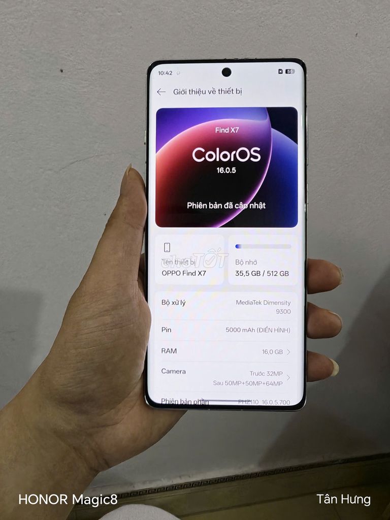 Oppo Find X7 16GB/512GB. Mua bán Điện thoại tại Huyện Sóc Sơn Hà Nội được đăng bởi Vuong Xuan Hung hình 1