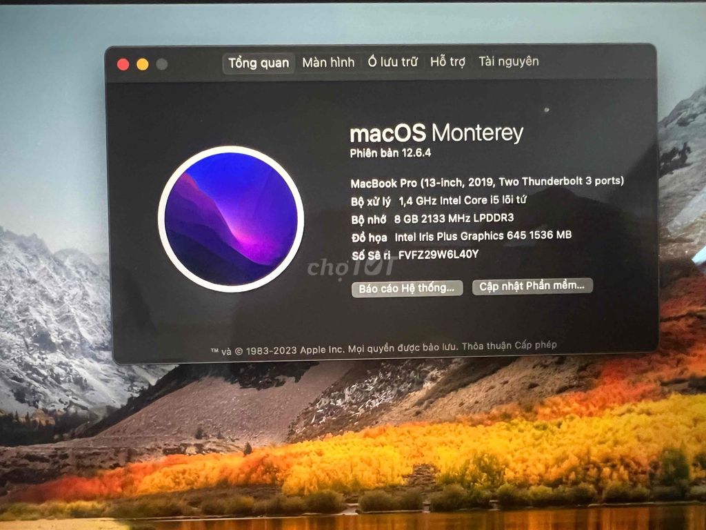 Apple MacBook Pro 2019 i5 8GB/128GB. Mua bán Laptop tại Quận Thanh Khê Đà Nẵng được đăng bởi Võ Ngọc Khánh Nhi hình 1