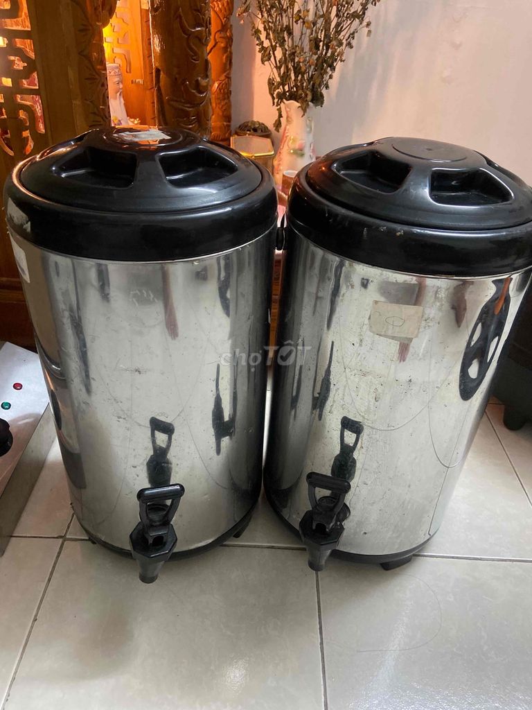 Thanh lý bình ủ trà sữa 12L inox cách nhiệt 3 lớp