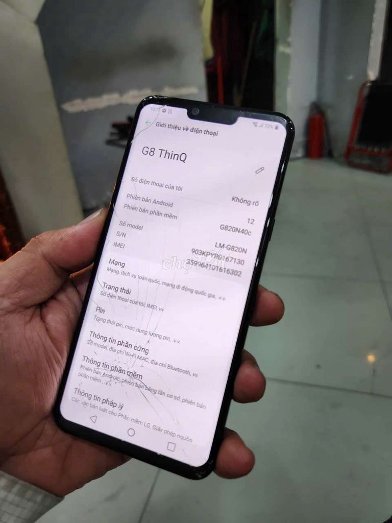 Lg g8 thinQ 6/128G Snapdragon 855 zin chữa cháy ok