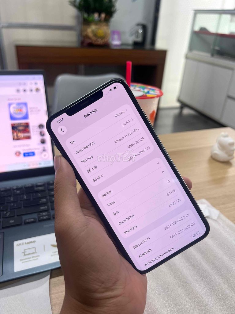 iPhone 11 Pro Max 64GB Xám. Mua bán Điện thoại tại Thành phố Bắc Ninh Bắc Ninh được đăng bởi Phan Công Quý hình 1