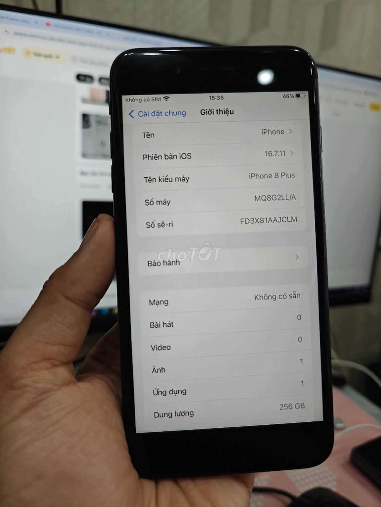 Apple iPhone 8 Plus 256GB Đen Mỹ. Mua bán Điện thoại tại Quận 11 Tp Hồ Chí Minh được đăng bởi Dương Quốc Long hình 1