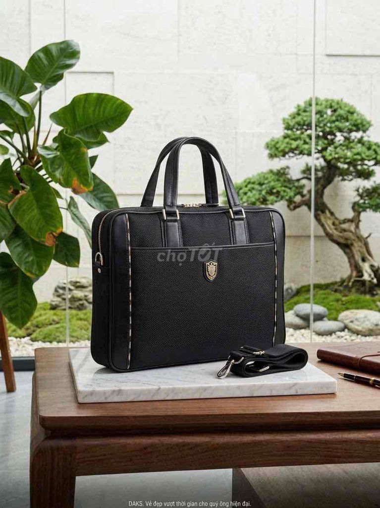 Cặp xách Daks Vải phối da Đen Nam. Mua bán Túi xách tại Huyện Nhà Bè Tp Hồ Chí Minh được đăng bởi túi xách nam nữ đồ si da thật hình 1