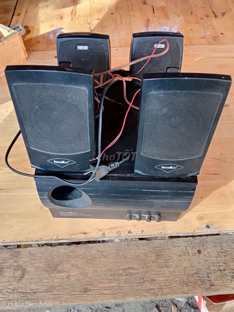 Loa vi tính Soundmax 4.1 Đen có dây. Mua bán Tivi, Âm thanh tại Thành phố Dĩ An Bình Dương được đăng bởi Hùng Nguyễn hình 1