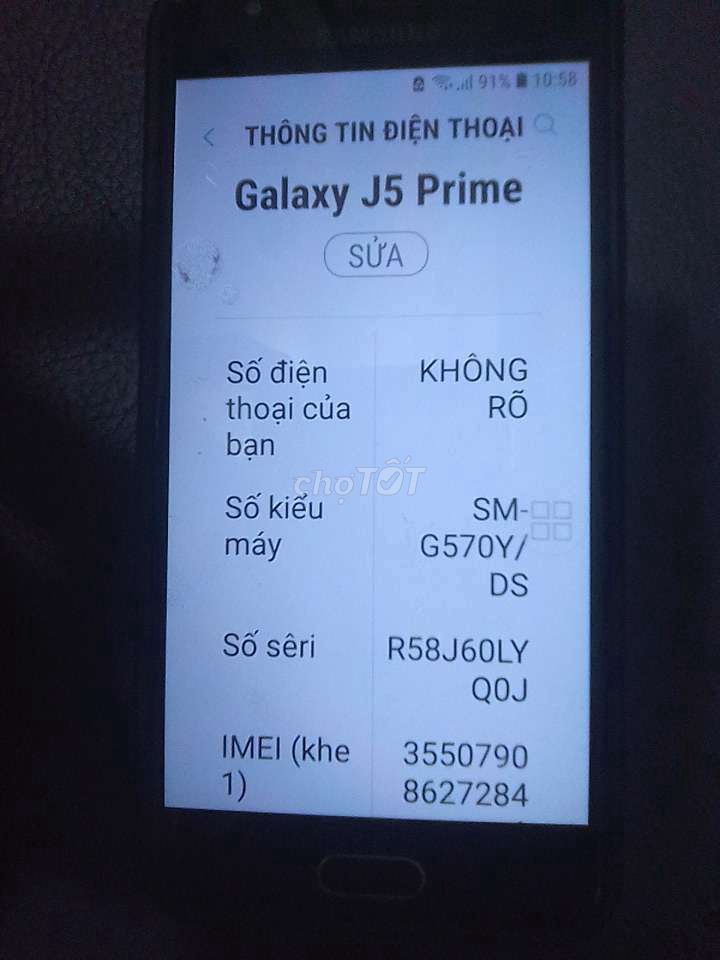 Samsung Galaxy J5 Prime bạc. Mua bán Điện thoại tại Quận Bình Tân Tp Hồ Chí Minh được đăng bởi Ngôi Sao Cô Đơn hình 1