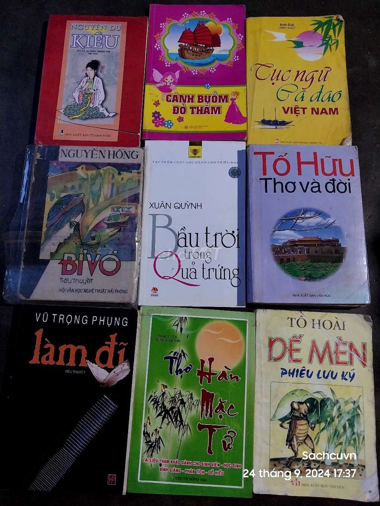 Combo Sách Văn Học cũ đủ loại
Chất lượng xấu