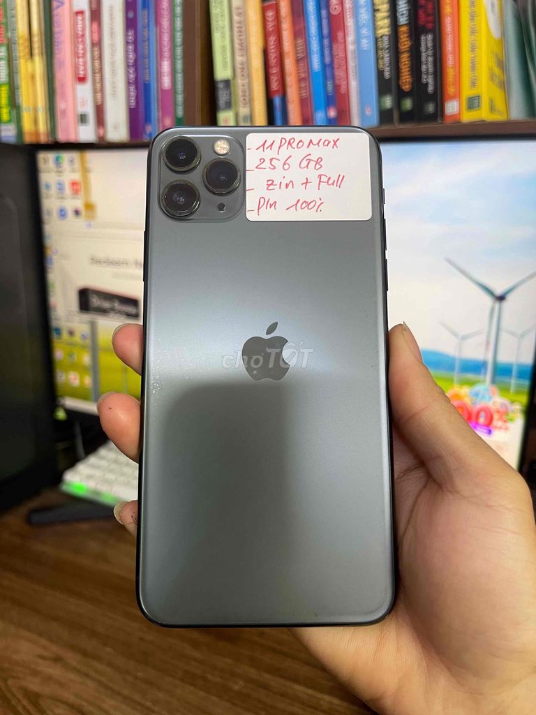 11 Promax 256GB ,2 Sim vật lý , Zin Nguyên bản đẹp. Mua bán Điện thoại tại Quận Lê Chân Hải Phòng được đăng bởi Huy Tưởng Mobile hình 1