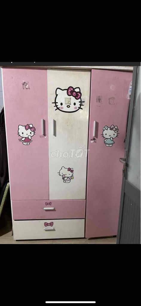 Tủ quần áo Hello Kitty 1m8x1m2. Mua bán Tủ, kệ gia đình tại Thành phố Bà Rịa Bà Rịa - Vũng Tàu được đăng bởi jenna nguyen hình 1