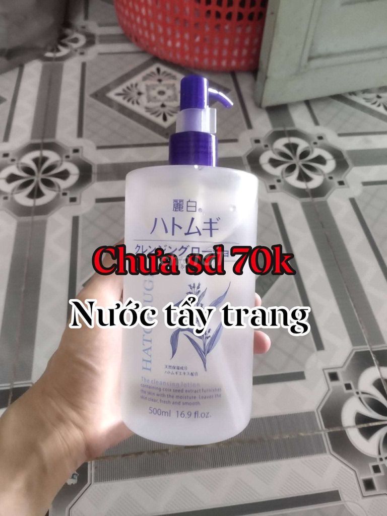Nước tẩy trang Hatomugi 500ml. Mua bán Phụ kiện thời trang khác tại Huyện Bình Tân Vĩnh Long được đăng bởi Cẩm Nhung hình 1