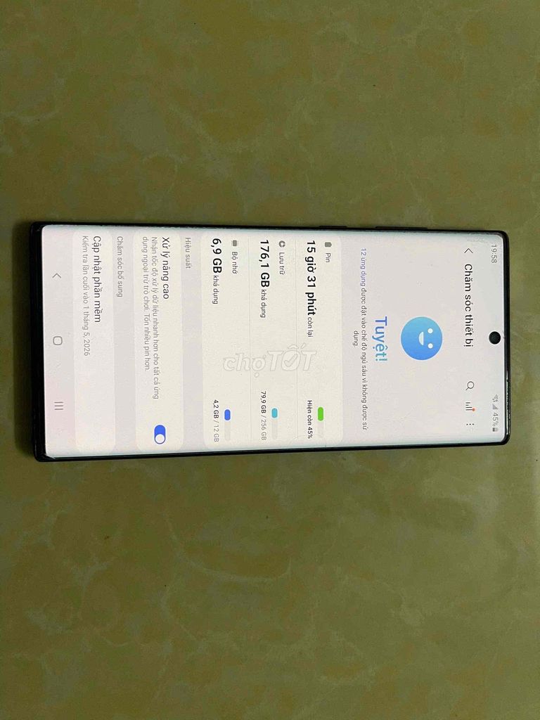 Samsung Note 10+ 256GB Đen. Mua bán Điện thoại tại Quận 12 Tp Hồ Chí Minh được đăng bởi Alex hình 1