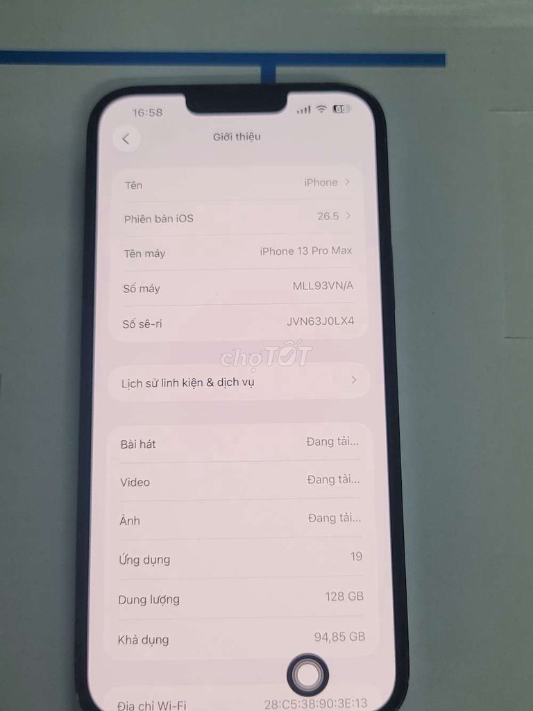 Apple iPhone 13 Pro Max 128GB Xám. Mua bán Điện thoại tại Thị xã Bến Cát Bình Dương được đăng bởi Linh Ngọc hình 1