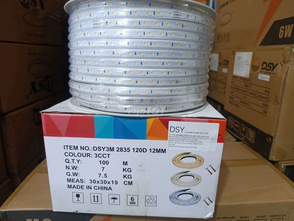 Đèn LED dây DSY 2835 120D 12MM. Mua bán Đèn tại Thành phố Thủ Đức Tp Hồ Chí Minh được đăng bởi CTY Đèn Led Tuấn Phát hình 1