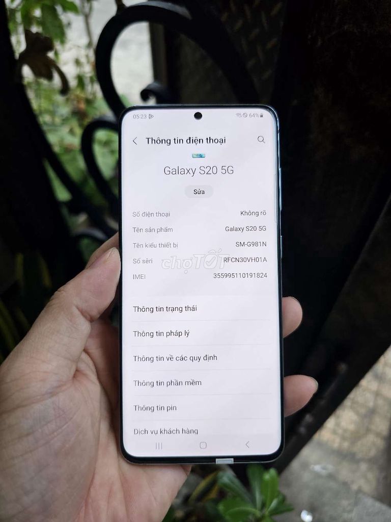 SAMSUNG S20 5G 12G/128 XANH ZIN ĐẸP SNAP 865 CHẤT. Mua bán Điện thoại tại Quận Tân Phú Tp Hồ Chí Minh được đăng bởi Ngô Minh Mobile  hình 2
