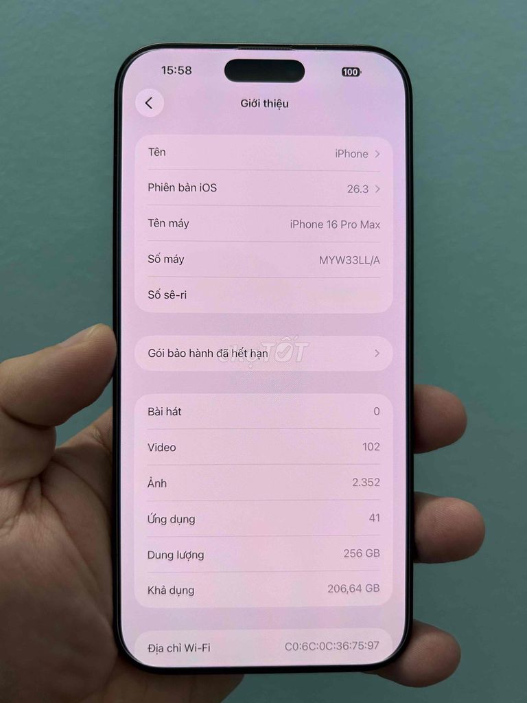 iPhone 16 Promax 256gb Quốc tế Mỹ dùng 2 Esim. Mua bán Điện thoại tại Thành phố Nam Định Nam Định được đăng bởi Juno hình 1