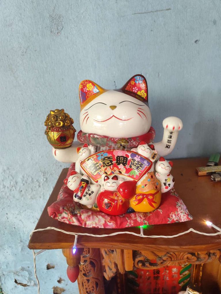 Mèo thần tài Gốm sứ. Mua bán Đồ sưu tầm, đồ cổ tại Huyện Hòa Vang Đà Nẵng được đăng bởi xiu tâm hình 1