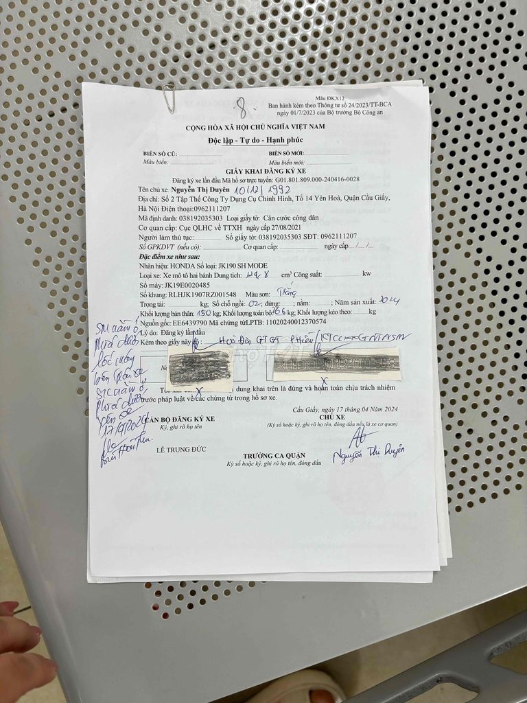 Bán SH Mode 2024 – Xe chính chủ, giá tốt. Mua bán Xe máy tại Quận Cầu Giấy Hà Nội được đăng bởi Duyen Nguyen hình 4
