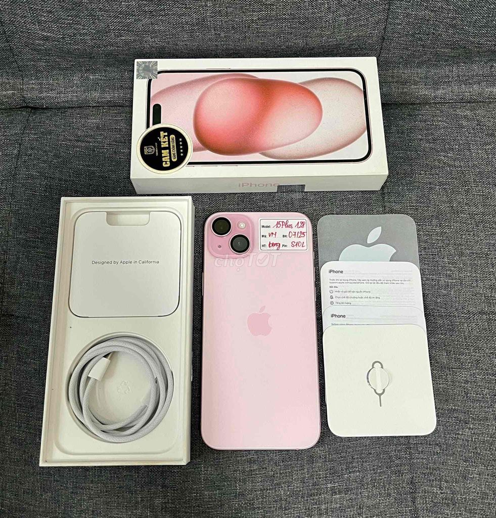 iPhone 15 Plus Hồng 128G FULBOX new APPLE 02/2025. Mua bán Điện thoại tại Quận Thanh Xuân Hà Nội được đăng bởi Nguyễn Huy Dũng hình 1