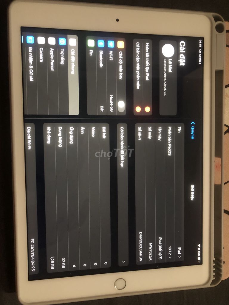 Apple iPad Gen 7 32GB Vàng. Mua bán Máy tính bảng tại Huyện Gia Lâm Hà Nội được đăng bởi bùi trung nghĩa hình 1